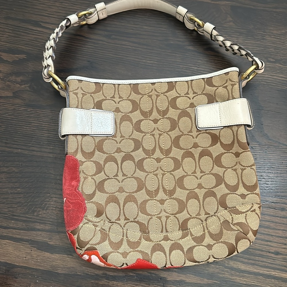 Coach poppy floral signature shoulder bag - Picture 2 of 12